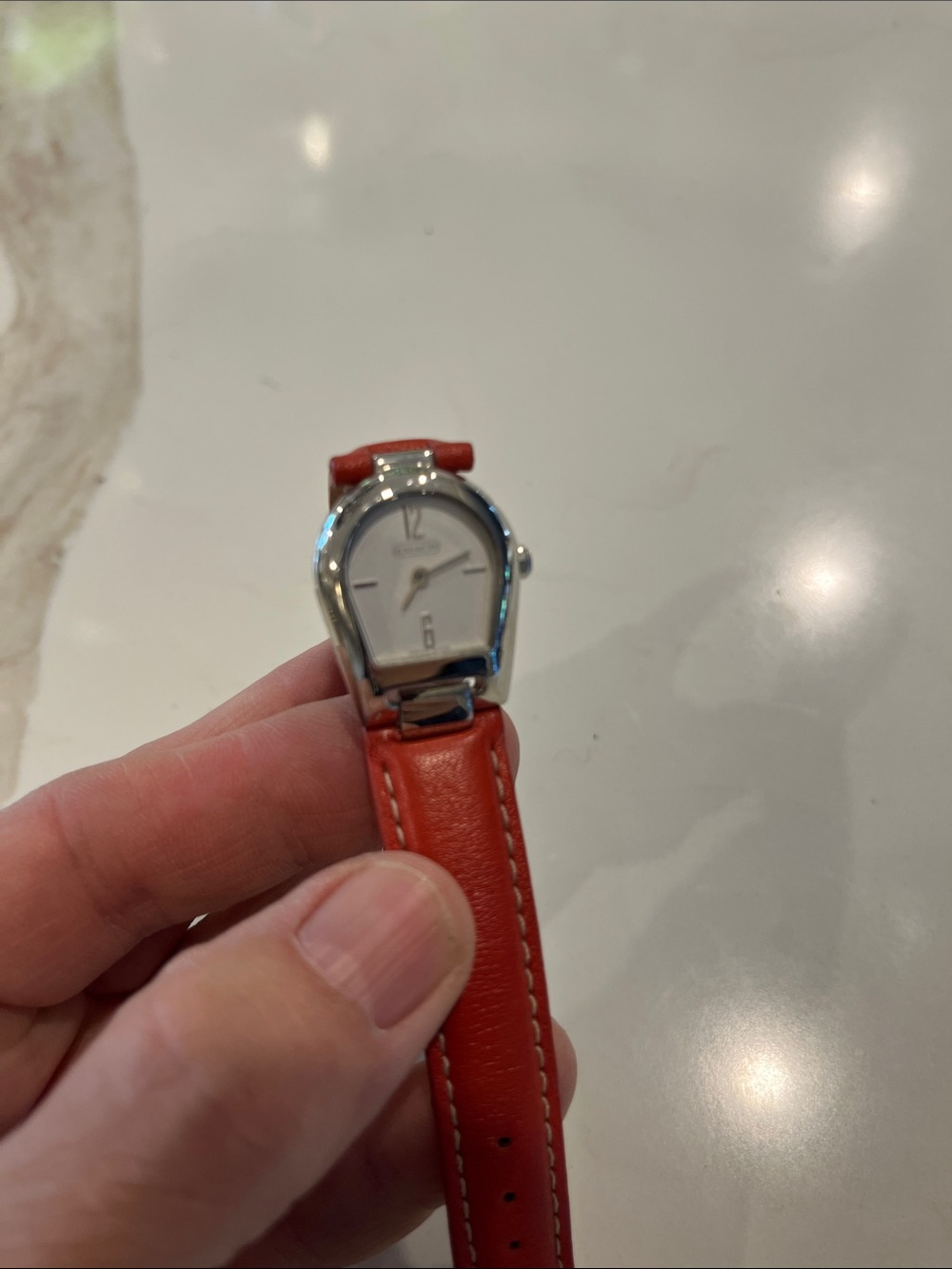 Coach Cognac Leather Strap Women's Dress Watch - Both Watch and Strap are Coach